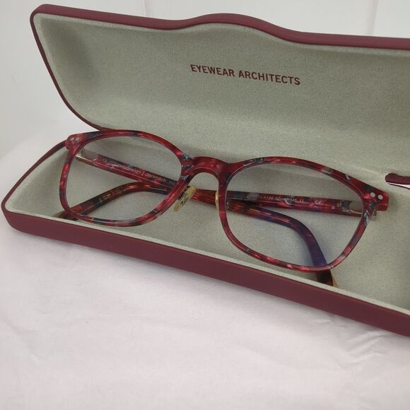 Prodesign Denmark 3607-1 c. 4124 Ruby Red Eyeglasses FRAMES ONLY 52-18-145 - Picture 3 of 12